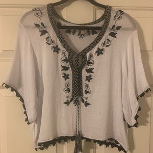 Bluesteel Boho Top